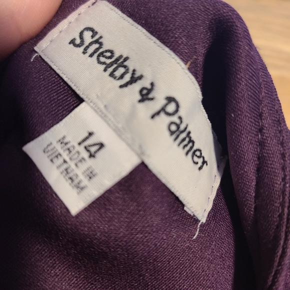 14 Shelby & Palmer Purple Plum Dress - Picture 2 of 7